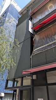 有名なパンケーキと夏はこのお店に...